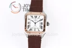 Cartier Santos de Cartier V6F 1:1 Best Edition SS 40mm RG Bezel Leather Strap A1847