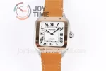 Cartier Santos de Cartier V6F 1:1 Best Edition SS 35mm RG Bezel Leather Strap A1847