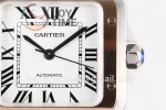 Cartier Santos de Cartier V6F 1:1 Best Edition SS 35mm RG Bezel Leather Strap A1847