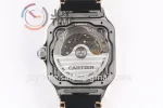 Cartier Santos de Cartier V6F 1:1 Best Edition SS 35mm RG Bezel Leather Strap A1847