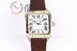 Cartier Santos de Cartier V6F 1:1 Best Edition SS 40mm YG Bezel Leather Strap A1847