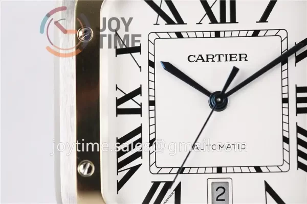 Cartier Santos de Cartier V6F 1:1 Best Edition SS 40mm YG Bezel Leather Strap A1847