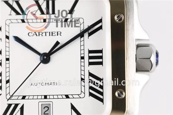 Cartier Santos de Cartier V6F 1:1 Best Edition SS 40mm YG Bezel Leather Strap A1847