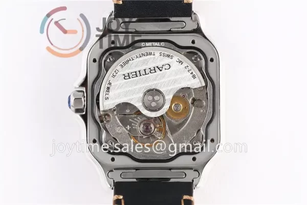 Cartier Santos de Cartier V6F 1:1 Best Edition SS 40mm YG Bezel Leather Strap A1847