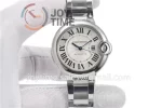 Cartier Ballon Bleu V6F 1:1 Best Edition SS 33mm SS Bracelet Super Clone Cal.076