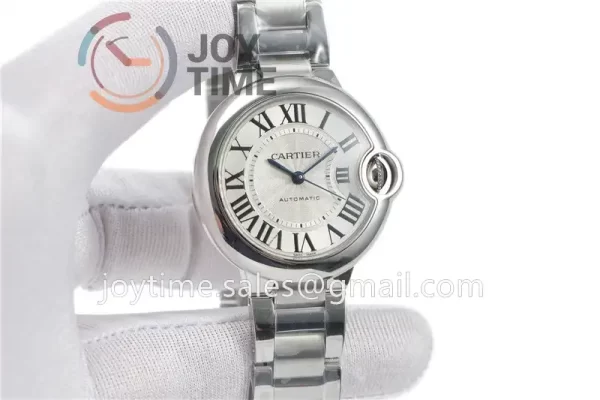 Cartier Ballon Bleu V6F 1:1 Best Edition SS 33mm SS Bracelet Super Clone Cal.076