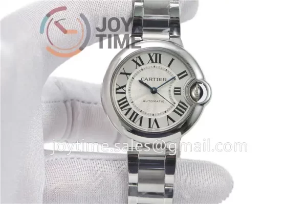 Cartier Ballon Bleu V6F 1:1 Best Edition SS 33mm SS Bracelet Super Clone Cal.076