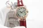 Cartier Ballon Bleu V6F 1:1 Best Edition RG 36mm Diamond Bezel Leather Strap NH05A