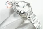 Cartier Ballon Bleu V6F 1:1 Best Edition SS 33mm Diamond Bezel SS Bracelet NH05A