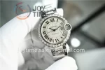 Cartier Ballon Bleu V6F 1:1 Best Edition SS 33mm Diamond Bezel SS Bracelet NH05A