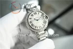 Cartier Ballon Bleu V6F 1:1 Best Edition SS 33mm Diamond Bezel SS Bracelet NH05A