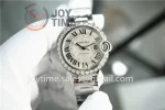 Cartier Ballon Bleu V6F 1:1 Best Edition SS 33mm Diamond Bezel SS Bracelet NH05A