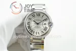 Cartier Ballon Bleu V6F 1:1 Best Edition SS 42mm Diamond Bezel SS Bracelet NH05A