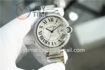 Cartier Ballon Bleu V6F 1:1 Best Edition SS 42mm Diamond Bezel SS Bracelet NH05A