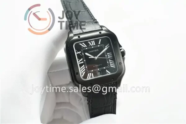 Cartier Santos de Cartier V6F 1:1 Best Edition PVD 40mm Leather Strap Miyota9015