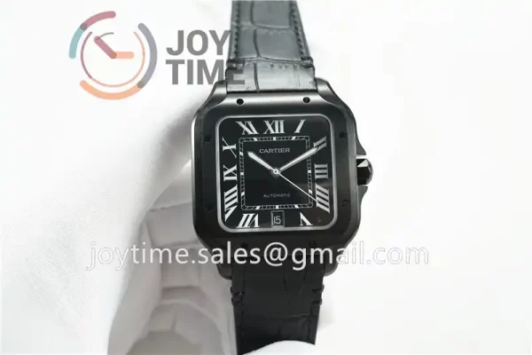 Cartier Santos de Cartier V6F 1:1 Best Edition PVD 40mm Leather Strap Miyota9015