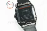 Cartier Santos de Cartier V6F 1:1 Best Edition PVD 40mm Leather Strap Miyota9015