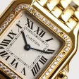 Cartier Ballon Panthère Ladies GF 1:1 Best Edition YG 27mm Diamond Bezel YG Bracelet Quartz