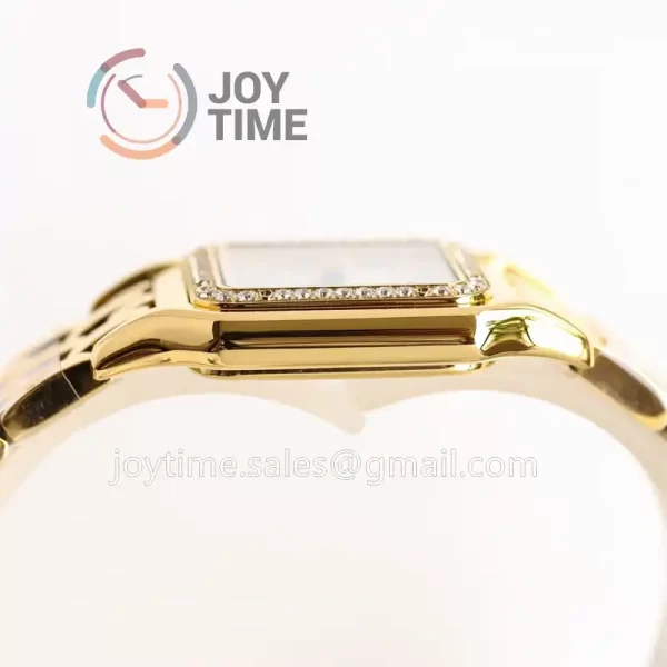 Cartier Ballon Panthère Ladies GF 1:1 Best Edition YG 27mm Diamond Bezel YG Bracelet Quartz