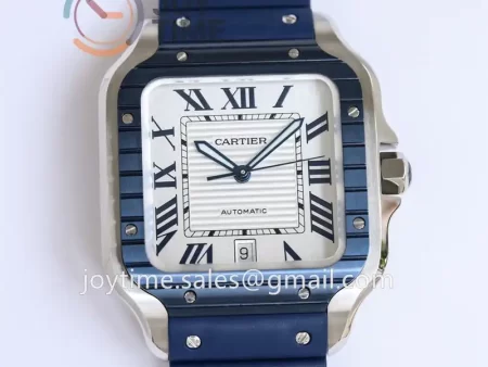 Cartier Santos de Cartier GF 1:1 Best Edition SS 40mm Rubber Strap  Miyota9015