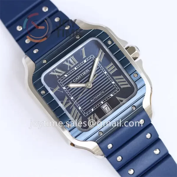 Cartier Santos de Cartier GF 1:1 Best Edition SS 40mm Rubber Strap  Miyota9015