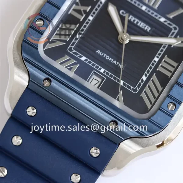 Cartier Santos de Cartier GF 1:1 Best Edition SS 40mm Rubber Strap  Miyota9015