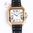 Cartier Santos de Cartier GF 1:1 Best Edition RG 40mm Rubber Strap Miyota9015