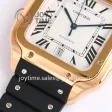 Cartier Santos de Cartier GF 1:1 Best Edition RG 40mm Rubber Strap Miyota9015