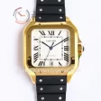 Cartier Santos de Cartier GF 1:1 Best Edition YG 40mm Rubber Strap Miyota9015