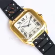 Cartier Santos de Cartier GF 1:1 Best Edition YG 40mm Rubber Strap Miyota9015