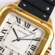 Cartier Santos de Cartier GF 1:1 Best Edition YG 40mm Rubber Strap Miyota9015