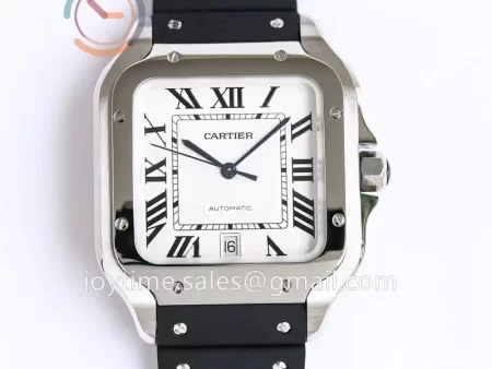 Cartier Santos de Cartier GF 1:1 Best Edition SS 40mm Rubber Strap  Miyota9015