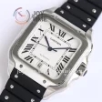 Cartier Santos de Cartier GF 1:1 Best Edition SS 40mm Rubber Strap  Miyota9015