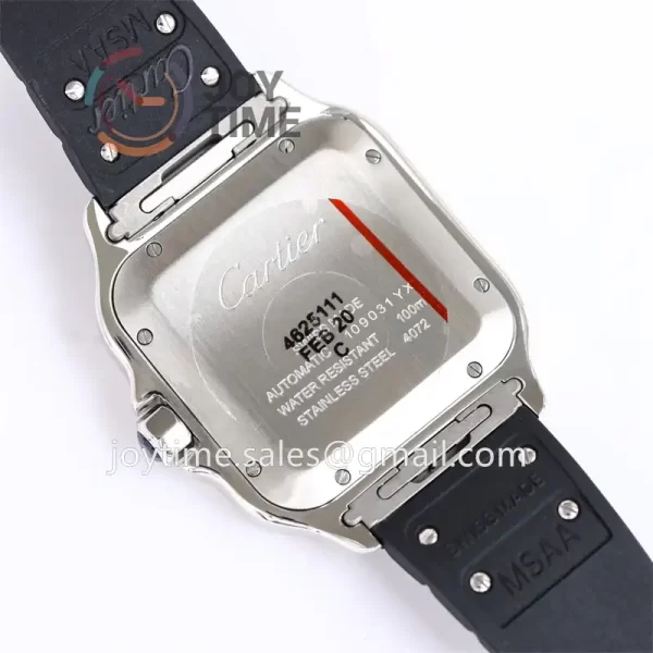 Cartier Santos de Cartier GF 1:1 Best Edition SS 40mm Rubber Strap  Miyota9015