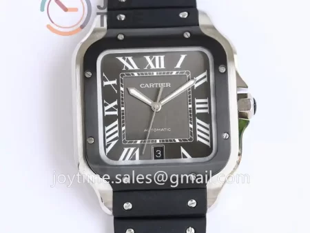 Cartier Santos de Cartier GF 1:1 Best Edition SS 40mm Rubber Strap  Miyota9015