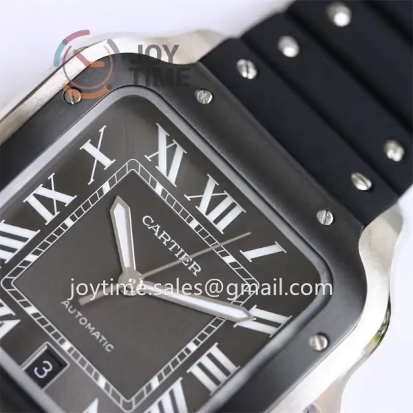 Cartier Santos de Cartier GF 1:1 Best Edition SS 40mm Rubber Strap  Miyota9015