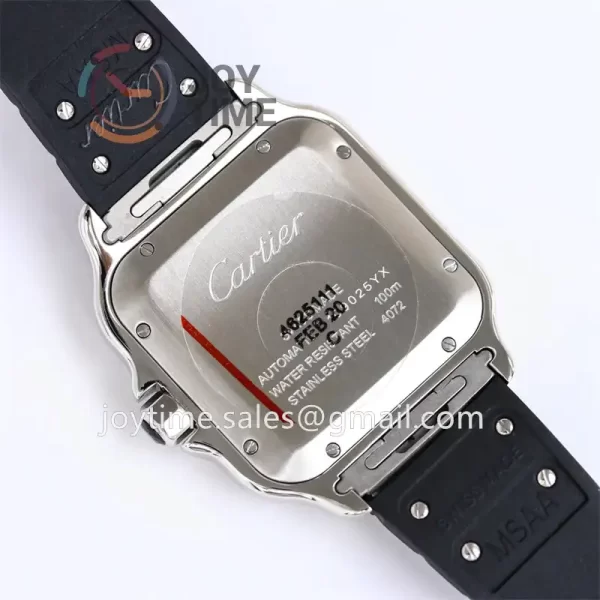 Cartier Santos de Cartier GF 1:1 Best Edition SS 40mm Rubber Strap  Miyota9015