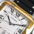 Cartier Santos de Cartier GF 1:1 Best Edition SS 40mm YG Bezel Rubber Strap Miyota9015