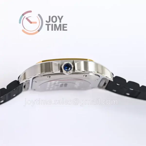 Cartier Santos de Cartier GF 1:1 Best Edition SS 40mm YG Bezel Rubber Strap Miyota9015