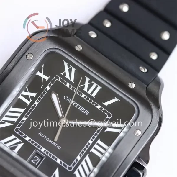 Cartier Santos de Cartier GF 1:1 Best Edition PVD 40mm Rubber Strap Miyota9015