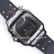 Cartier Santos de Cartier GF 1:1 Best Edition PVD 40mm Rubber Strap Miyota9015