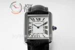 Cartier Ballon Tank Solo Ladies AF 1:1 Best Edition SS 24mm Leather Strap Quartz