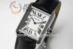 Cartier Ballon Tank Solo Ladies AF 1:1 Best Edition SS 24mm Leather Strap Quartz