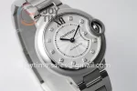 Cartier Ballon Bleu AF 1:1 Best Edition SS 33mm SS Bracelet Quartz