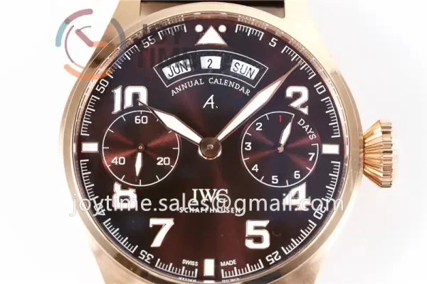 IWC Big Pilot Annual Calendar IW502706 YLF 1:1 Best Edition RG Leather Strap A52850