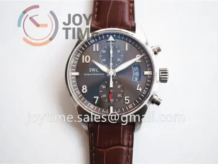 IWC Pilot Chronograph IW387808 ZF 1:1 Best Edition SS Leather Strap A7750