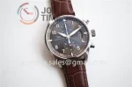 IWC Pilot Chronograph IW387808 ZF 1:1 Best Edition SS Leather Strap A7750