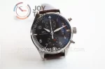 IWC Pilot Chronograph IW387808 ZF 1:1 Best Edition SS Leather Strap A7750