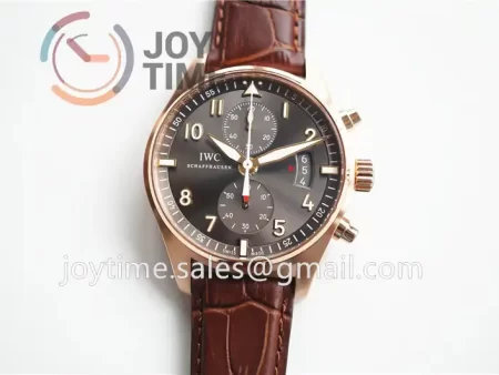 IWC Pilot Chronograph IW387803 ZF 1:1 Best Edition RG Leather Strap A7750