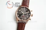 IWC Pilot Chronograph IW387803 ZF 1:1 Best Edition RG Leather Strap A7750